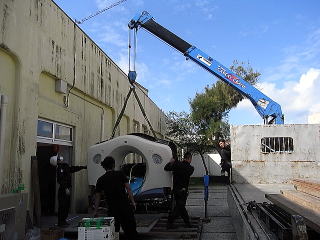 医療機器（X線CT）搬出・撤去の様子－医療機器搬出は有限会社 システムトレードにお任せください